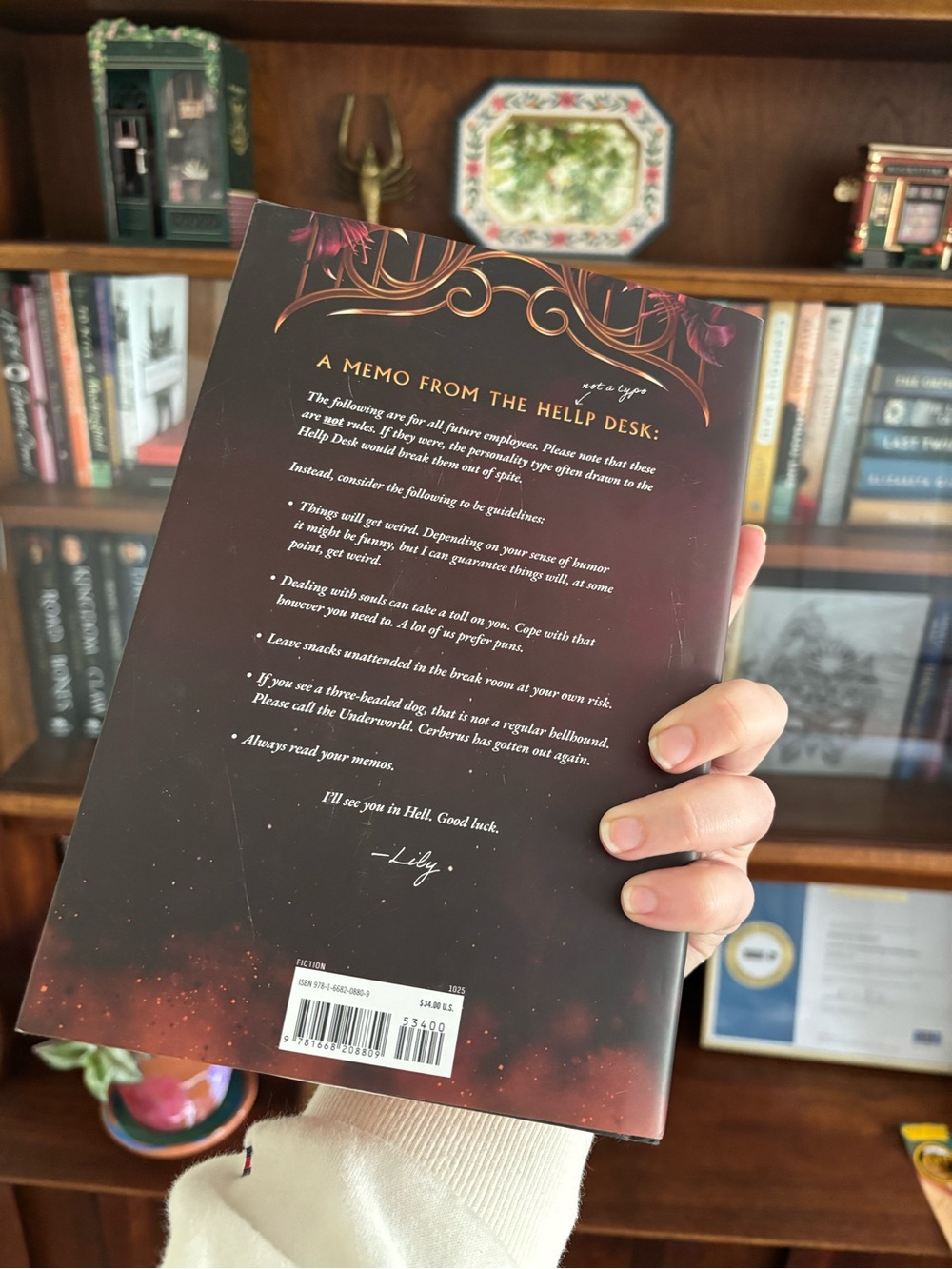 For Whom the Belle Tolls by Jaysea Lynn - Dark Floral Hardcover Sprayed Edges - Picture 3 of 3